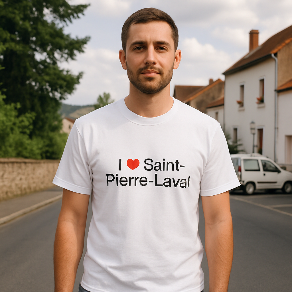 T-shirt I love saint-pierre-laval