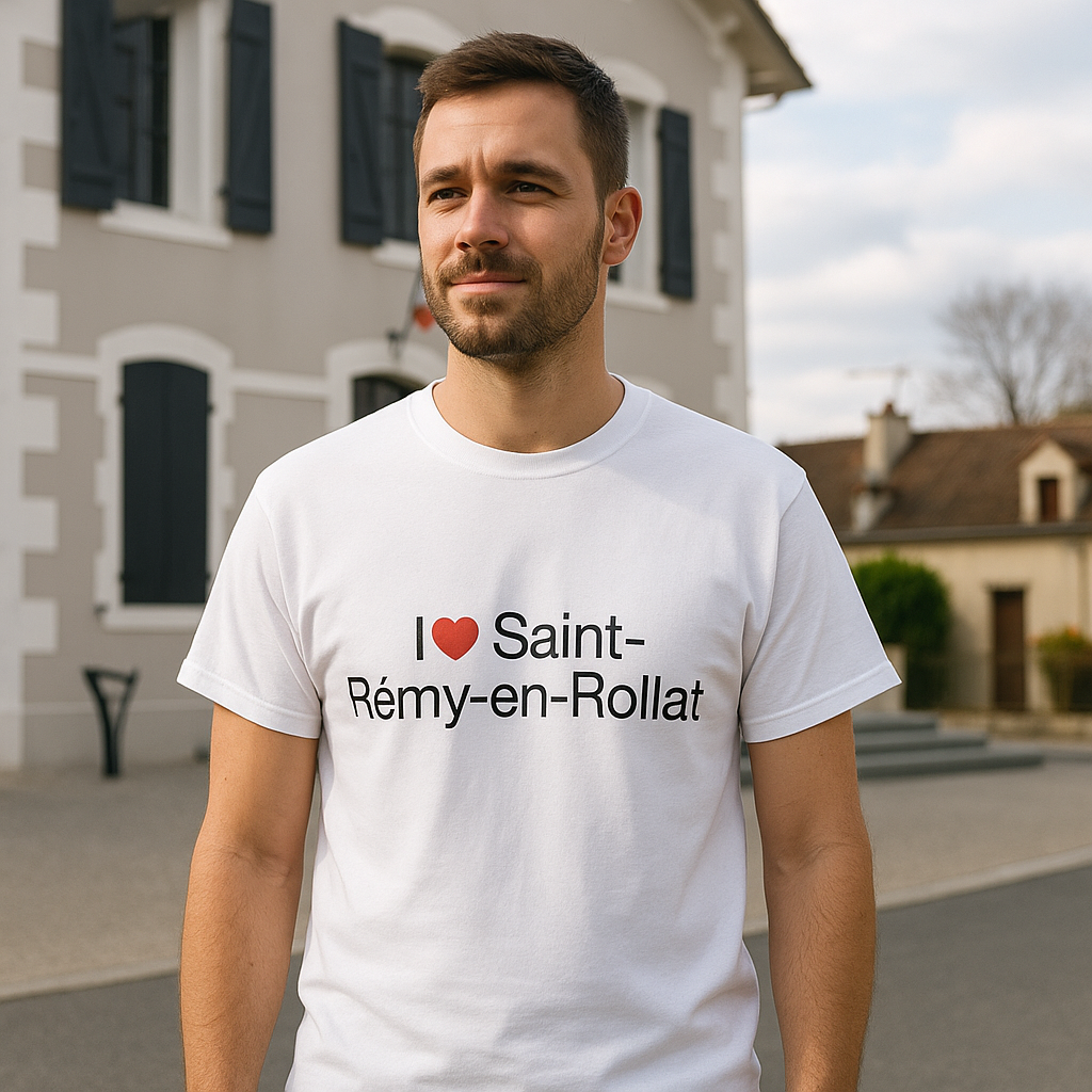 T-Shirt Ich liebe Saint-Rémy-en-Rollat