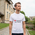 Photo portée du T-shirt I love nanteuil-sur-aisne en décor Nanteuil Sur Aisne