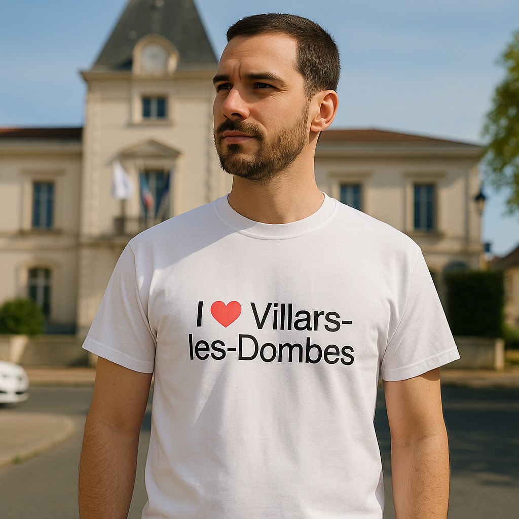 T-Shirt Ich liebe Villars-les-Dombes