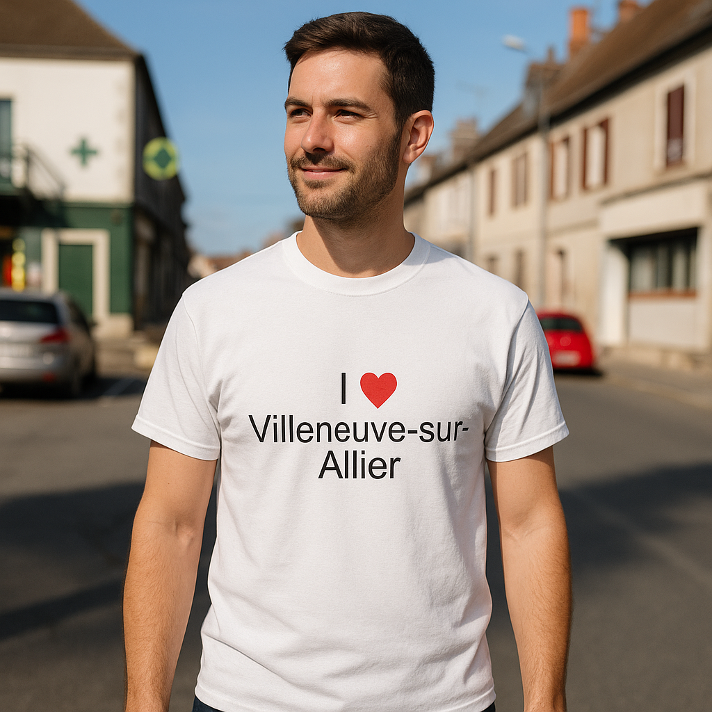 I love Villeneuve-sur-Allier T-shirt